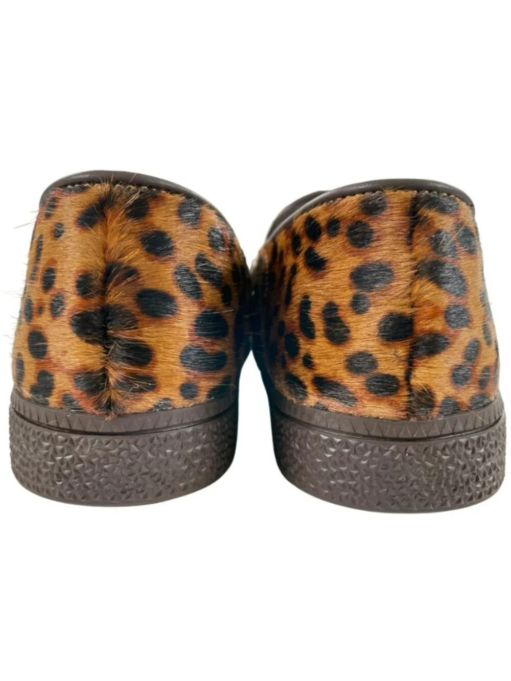 Adidas Handball Spezial Loafer Shoes Leopard Fur Print Brown Women's Size 9 NEW
